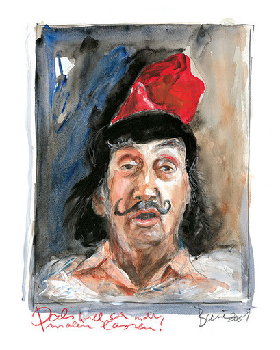 Peter Bauer, Rostock, »Dali will sich nicht malen lassen« 