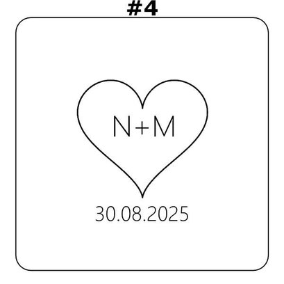 #4 - Herz + Initialen + Datum auf Ringetui graviert