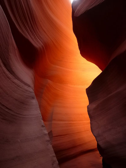 Bizarre Formen im Antelope Slot Canyon....