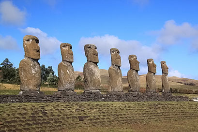 Moais von Ahu Tongariki