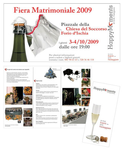 banner pubblicitario e depliant illustrativo