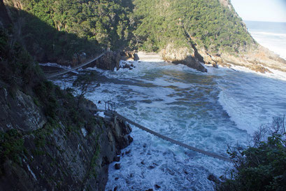 02.06.2014 Storms River Mouth. Abendliche Wanderung zur Hängebrücke