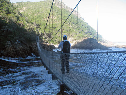 02.06.2014 Storms River Mouth. Abendliche Wanderung zur Hängebrücke