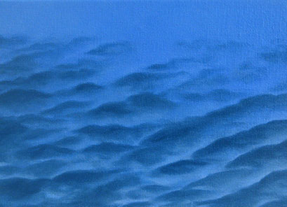 <b>Wolkenlandschaft 14</b><br>Öl/Malkarton | 2009 | 13 x 18 cm<br><small>(Privatbesitz)