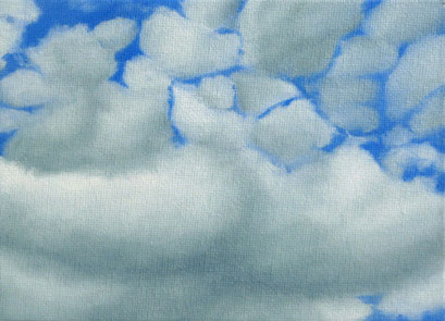 <b>Wolkenlandschaft 24</b><br>Öl/Malkarton | 2009 | 13 x 18 cm
