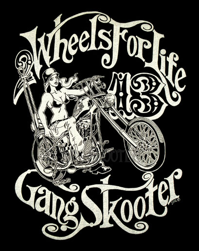 KnuckleHead Chopper Tee/レディバイカーＴシャツ