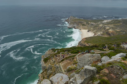 Blick vom Cape Point auf das Kap der guten Hoffnung