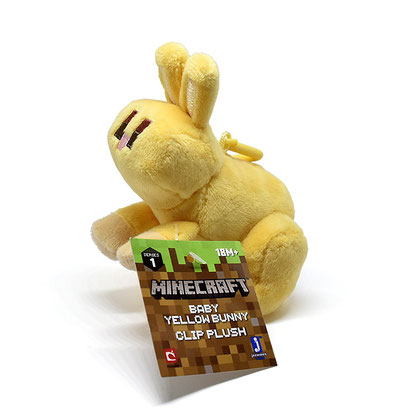 Minecraft Clip Plush (Baby Yellow Bunny)