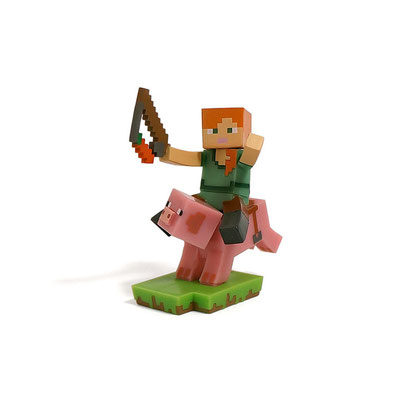 Minecraft Craftable Diorama Figures (Pig Raider)