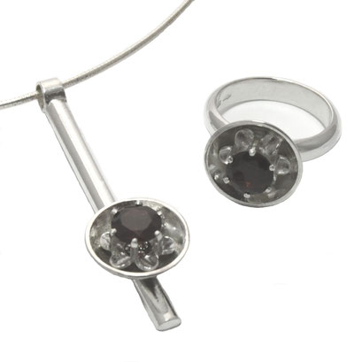 Silver Ring and Pendant from Earstuds