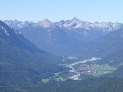 das Lechtal mit dem Hochvogel