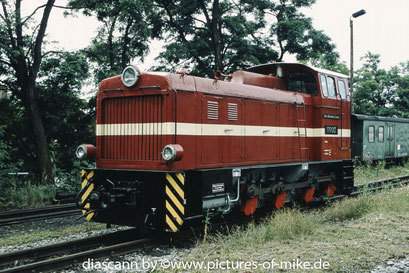 199 013 der Sächsischen-Oberlausitzer Eisenbahn am 10.7.2005 in  Zittau