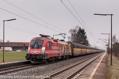 1016 048 am 6.3.2018 in Himmelstadt im Einsatz für Rail Cargo Germany