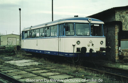 HWB VT 56 (ex DB 798 576) am 26.4.2003 abgestellt in Zittau. WMD 1956, Fabiknummer 1212