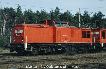 204 464 / LEW 13503, 1972 am 18.3.2003 in Hosena. ex 110 464, Umbau 1984 in 114 464.