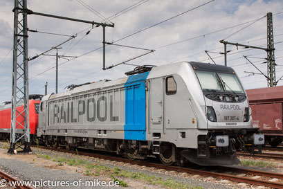 HSL / Railpool 187 307 am 22.7.2017 in Pirna