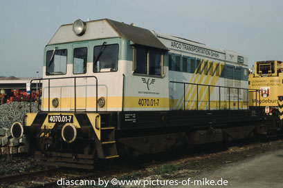 ARCO 4070.01-7 am 19.4.2005 in Pirna, CKD 1961, ex T435.0554