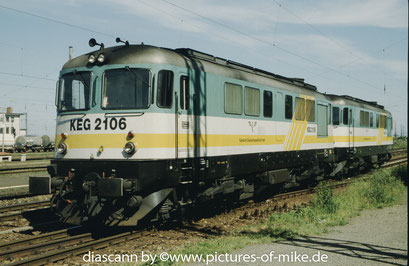 KEG 2106 (ex. CFR 60-0909) am 29.5.2002 in Großkorbetha. Craiova 1973, Fabriknummer 1392