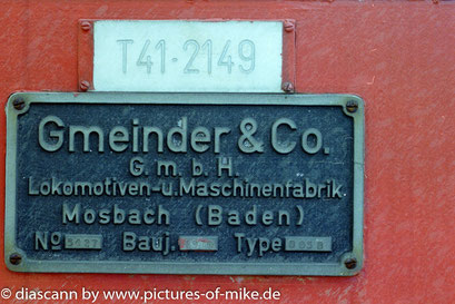 am 15.3.2000 bei Fa. Gmeinder in Mosbach, Fabrik-Nr. 5427, Bj. 1970, Typ D 05 B