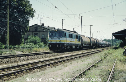 KEG 2103 (ex CFR 60-1105) am 21.7.2003 in Coswig. Craiova 1978, Fabriknummer 1745