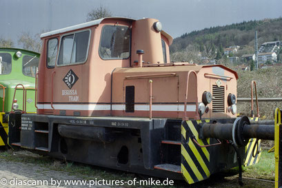 Degussa Train, am 15.3.2000 bei Fa. Gmeinder in Mosbach, Fabrik-Nr. 26773, Bauj- 1972, Typ MB 170 N