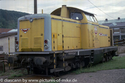 Wiebe "2" (ex 211 341) am 18.8.1999 bei Gmeinder in Mosbach, Jung 1962, Fabriknummer 13468