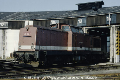201 022 / LEW 11231, 1967 am 28.12.1993 als Heizlok für den Lokschuppen im Bw Pirna. ex 110 022. Foto Sammlung Mike Röntsch