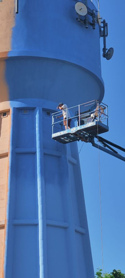 rénovation d'un château d'eau réalisé par Thibaud Coron