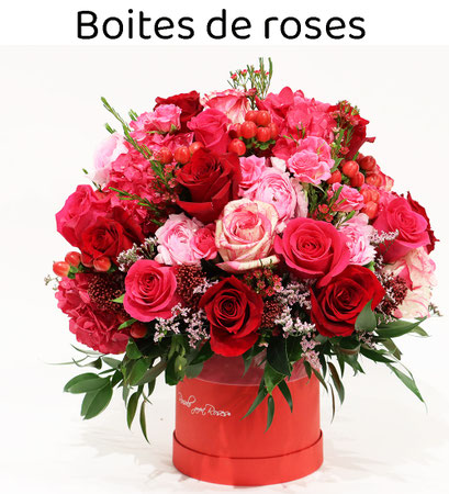 Boites de roses