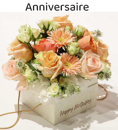 Boite de roses