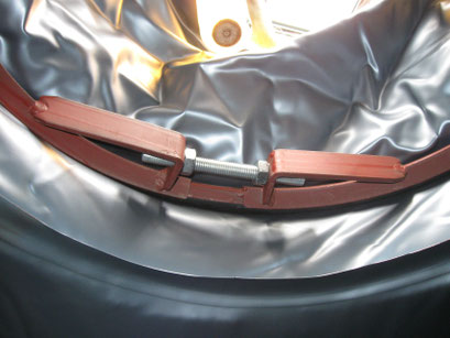Spannring zum Verspannen der Innenhülle