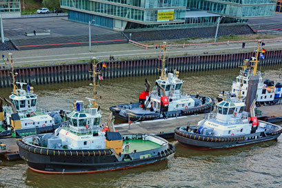 Schlepperpier Neumühlen aus der Vogelperspektive