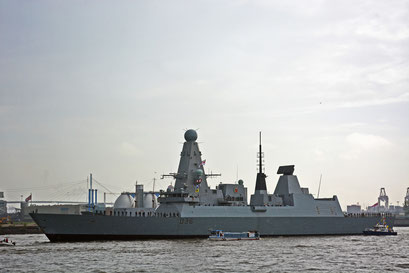 D 36 HMS Defender (Zerstörer/Großbritannien) zum Hamburger Hafengeburtstag 2013