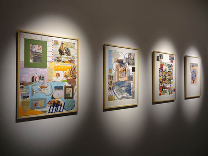 Handwork, collages, gallery Podroom, 2025