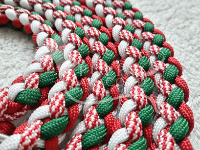 kelly green - white - candy cane - imperial red