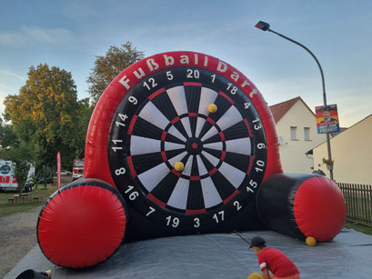 Festbedarf Partybedarf Party Fest Verleih Vermietung Fußballdart Fußball Dart Feuerwehrverein 15748 Hermsdorf Münchehofe Märkisch Buchholz Halbe Groß Köris Amt Schenkenländchen