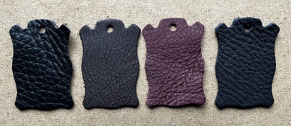 Glattleder dunkelbraun, schokobraun, burgundy, schwarz