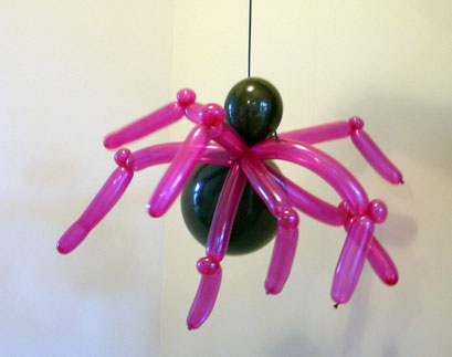 Air-Filled Spider Balloon Halloween