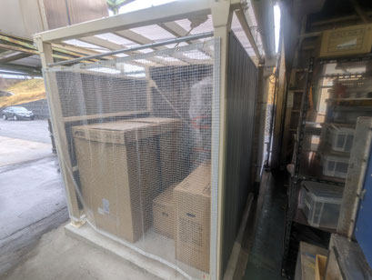 屋外設備小屋新築工事の工事写真