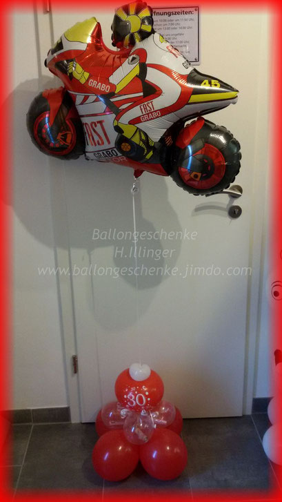 Motorrad mit großem Ballonfuß - 18,50€