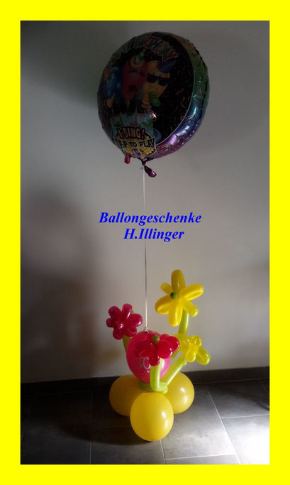 singender Ballon an Blumen - 33,00€