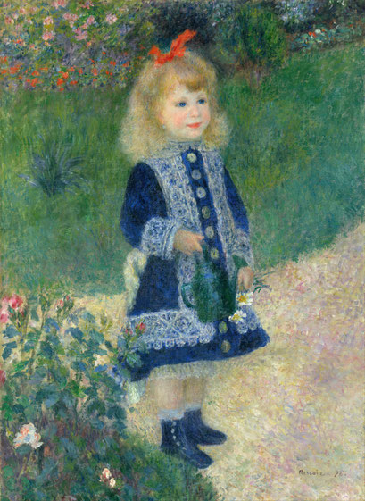 Mädchen mit Gießkanne