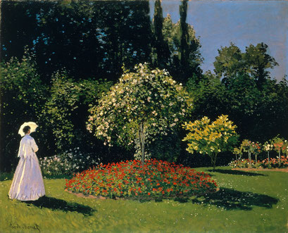 Frau im Garten