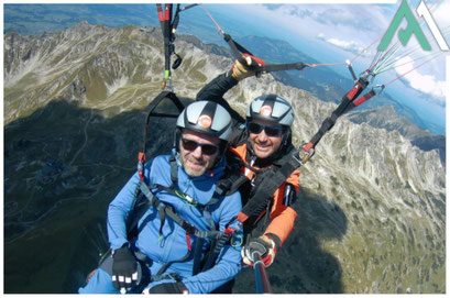 Tandemflug Gleitschirmflug im Kleinwalsertal