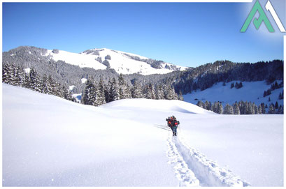 SCHNEESCHUHWOCHE IM APPENZELLERLAND Schneeschuhparadies Appenzellerland: Eine Woche im Winterwunderland mit AMICAL ALPIN