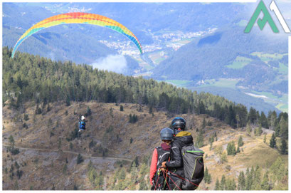 Tandemflug Gleitschirmflug im Kleinwalsertal