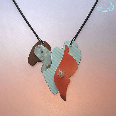 Laminati, Bergkristallblüte, Perle,  Silber geschwärzt   345 €