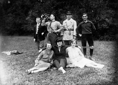 Herbert, Kurt, Erich, Helmut,Erna, Martha, Gertrud 1929 in Breslau