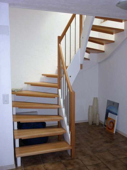 Aufgesattelte Treppe