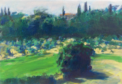 Toscana, Mugnano", Acryl, 24x18cm, 2016